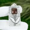 Memorial Day Deal Radiant Elestial Quartz Stone Engagement Pendant 925 Silver
