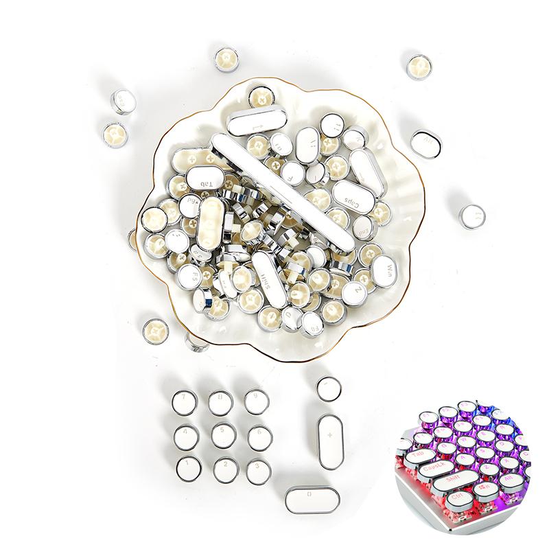104 клавиши Ретро круглые колпачки для ключей Double S Diy Keycap с подсветкой Механическая клавиатура