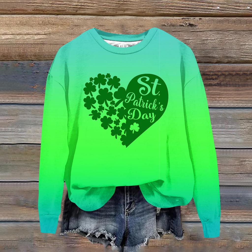 Women's Fashion Casual Long Sleeve Loose Printed Sweatshirt