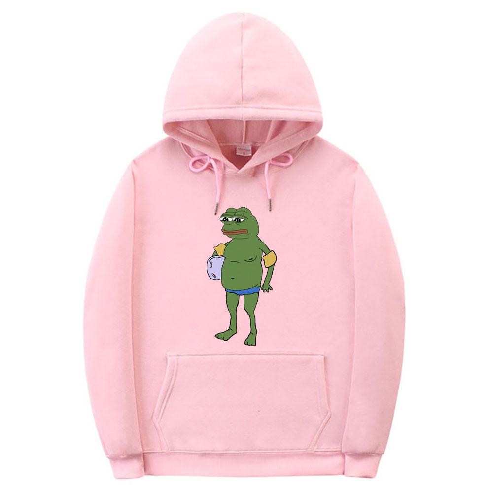 Забавная лягушка Пепе, шорты для плавания, толстовка с рисунком, унисекс, женская повседневная свободная толстовка с капюшоном, мужские флисовые хлопковые толстовки большого размера
