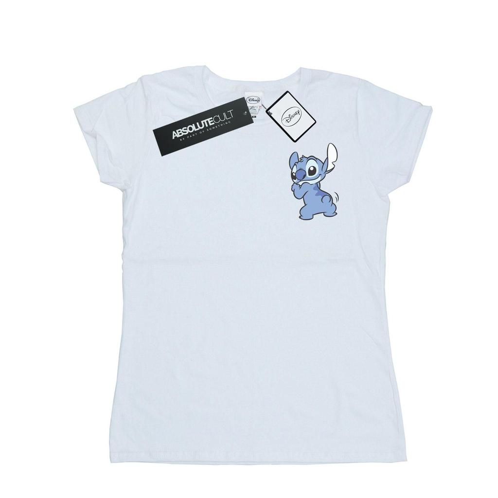 Disney Womens/Ladies Lilo And Stitch Stitch Backside Breast Print Cotton T-Shirt