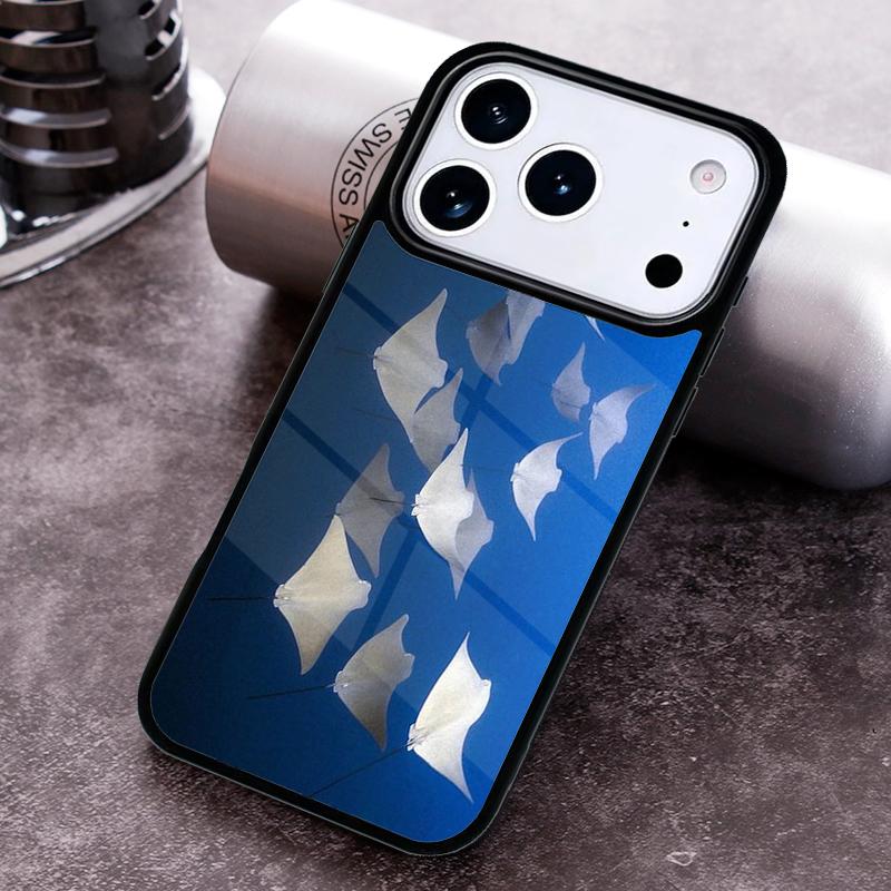 Animal Manta Ray Phone Case For iPhone 17 16 15 14 13 12 11 Pro Max Plus 17Air Soft Silicone Cover