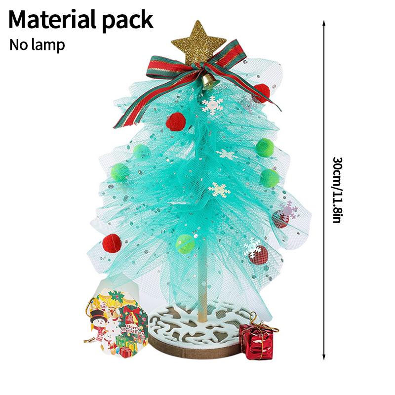 Christmas Supplies Christmas Ornaments Diy Material Package Desktop Ornament Christmas Toys for Kids Adornos De Navidad