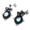 Les Trésors De Lily [J7164] - Designer Earrings 'Carmen' Blue Black