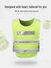 Custom Printed Construction Safety Vest: Reflective, Fluorescent, Breathable Mesh for Sanitation Workers, Security Guards, and Drivers.