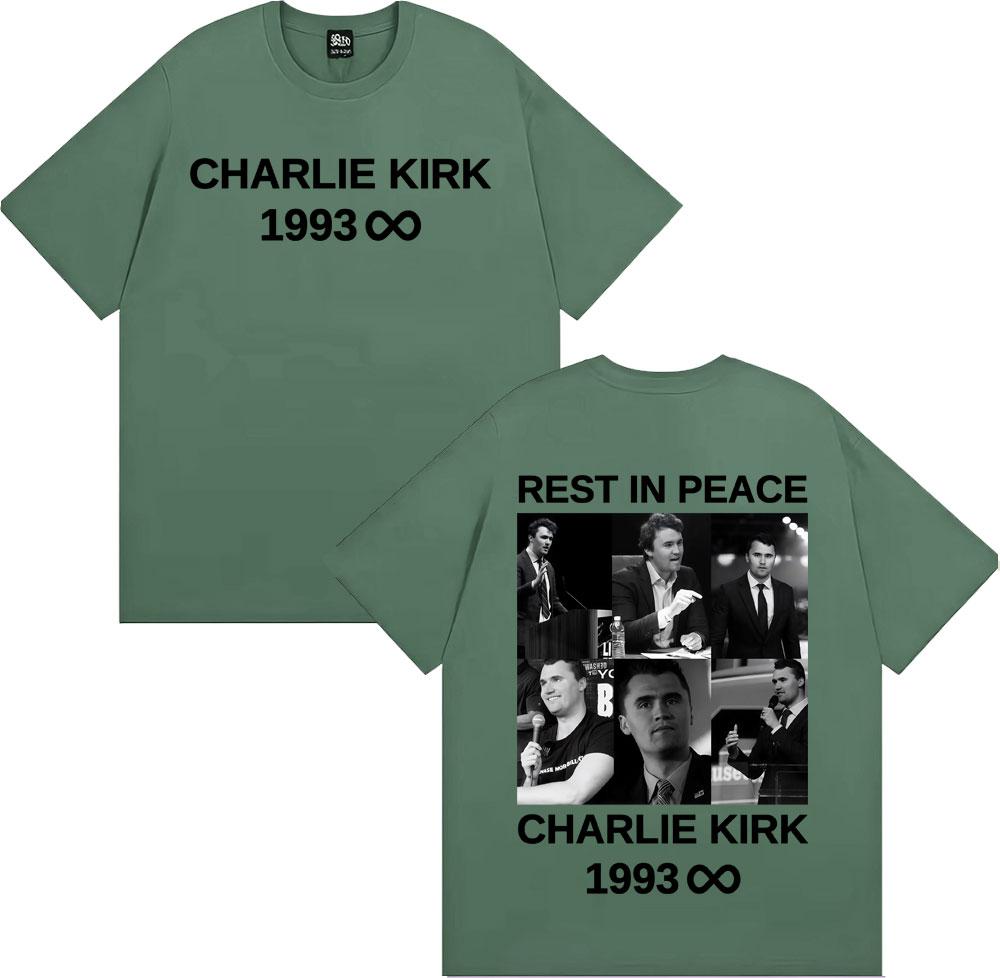 Rest in Peace Charlie Kirk Graphic Tshirts Men Women Fashion Casual 100 Cotton Tee Shirt Harajuku Classic Short Sleeve T Shirt