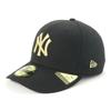 Кепка New Era 59FIFTY New York Yankees с предварительно изогнутым козырьком, черно-золотая