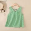 Женские летние повседневные майки без рукавов с V-образным вырезом