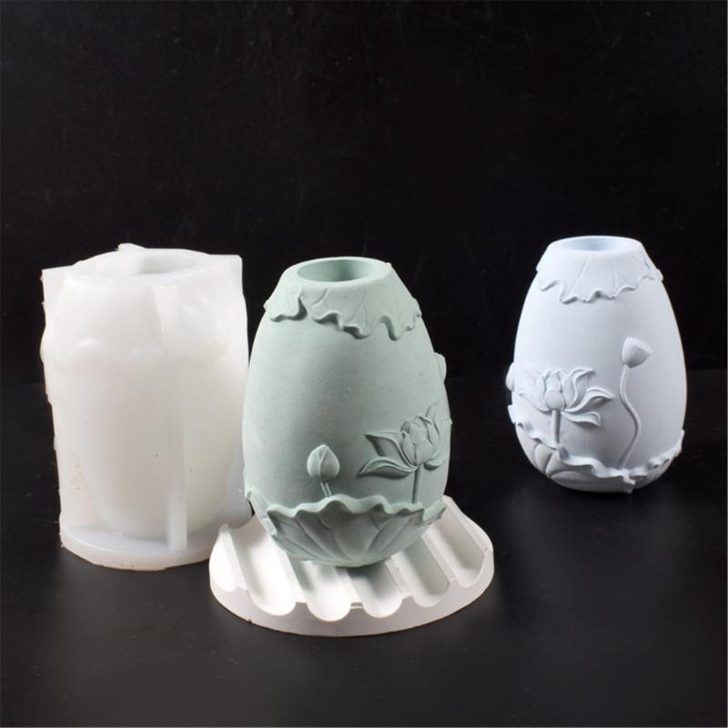 Flower Vase Planter Mold High Temperature Resistant Silicone Mould for Home Decoration Crafting Jewelry Accessories