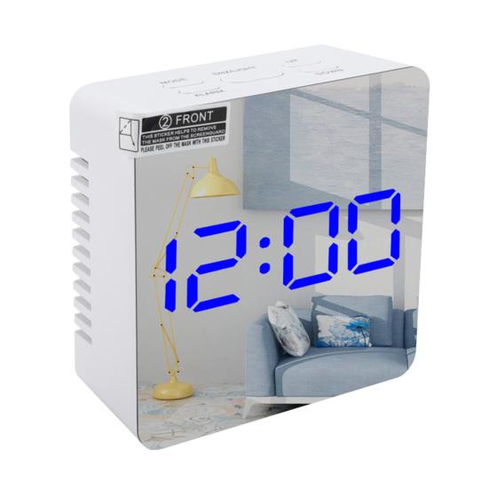 Прямоугольный квадратный многофункциональный светодиодный дисплей-будильник для дома