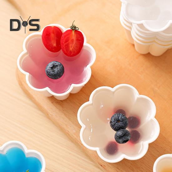 4Pcs Miniature Flower Shaped Pudding Tart Molds Non-Stick Pan Set for Bread Cake Pie Baking Mold Kit for Home Kitchen Outdoor Travel Restaurant