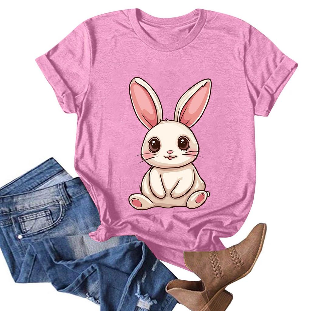 Женская модная повседневная футболка с круглым вырезом и принтом, пуловер с короткими рукавами, топ