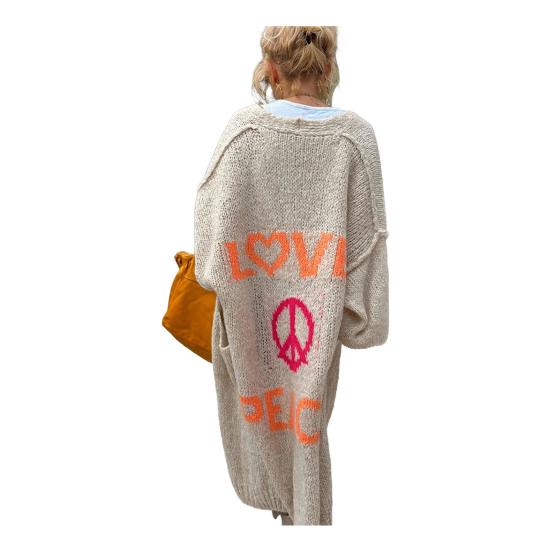 Women Sweater Jacket Lightweight Thermal Knit Cardigan Solid Color Long Sleeve Elegant Coat for Casual Daily Wear Work Shopping