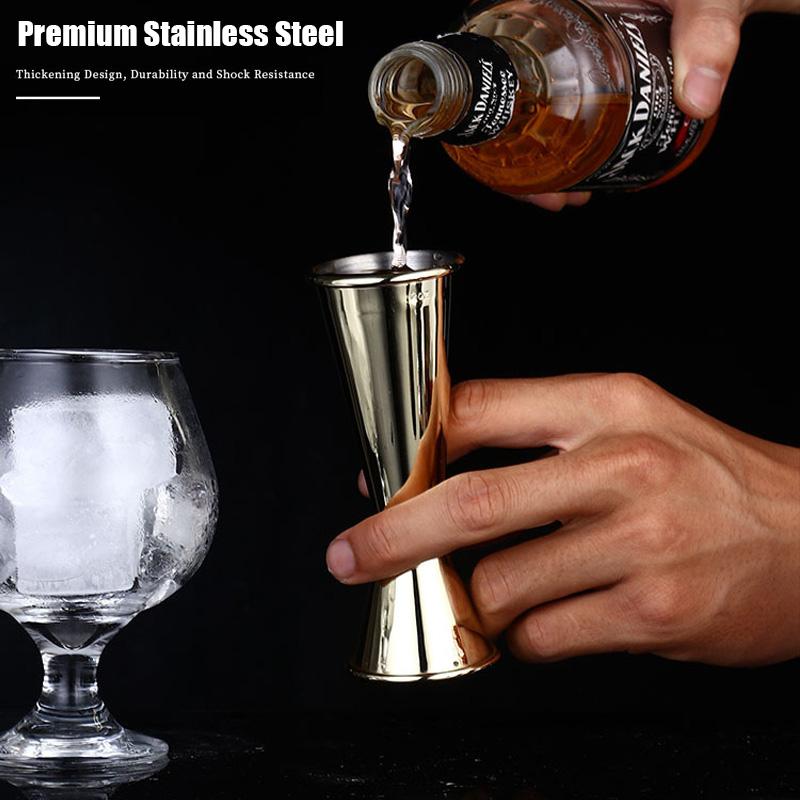 1pc Liquid Measuring Cup Stainless Steel Measure Cup Cocktail Spirit Jigger Mixed Beaker Measure Cup Kitchenware Bar Accessories