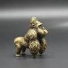 Exquisite Solid Copper Gorillas Small Ornament Copper Art Copper Pet Copper Handle Antique Micro Carving Antique Old Bronze Ware