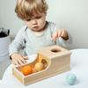 Wooden Box Toy For Babies 3 Balls That Can Be Sorted And Stacked, Colorful Learning Educational Toy, Gift For Toddlers, Preschool Girls And Boys