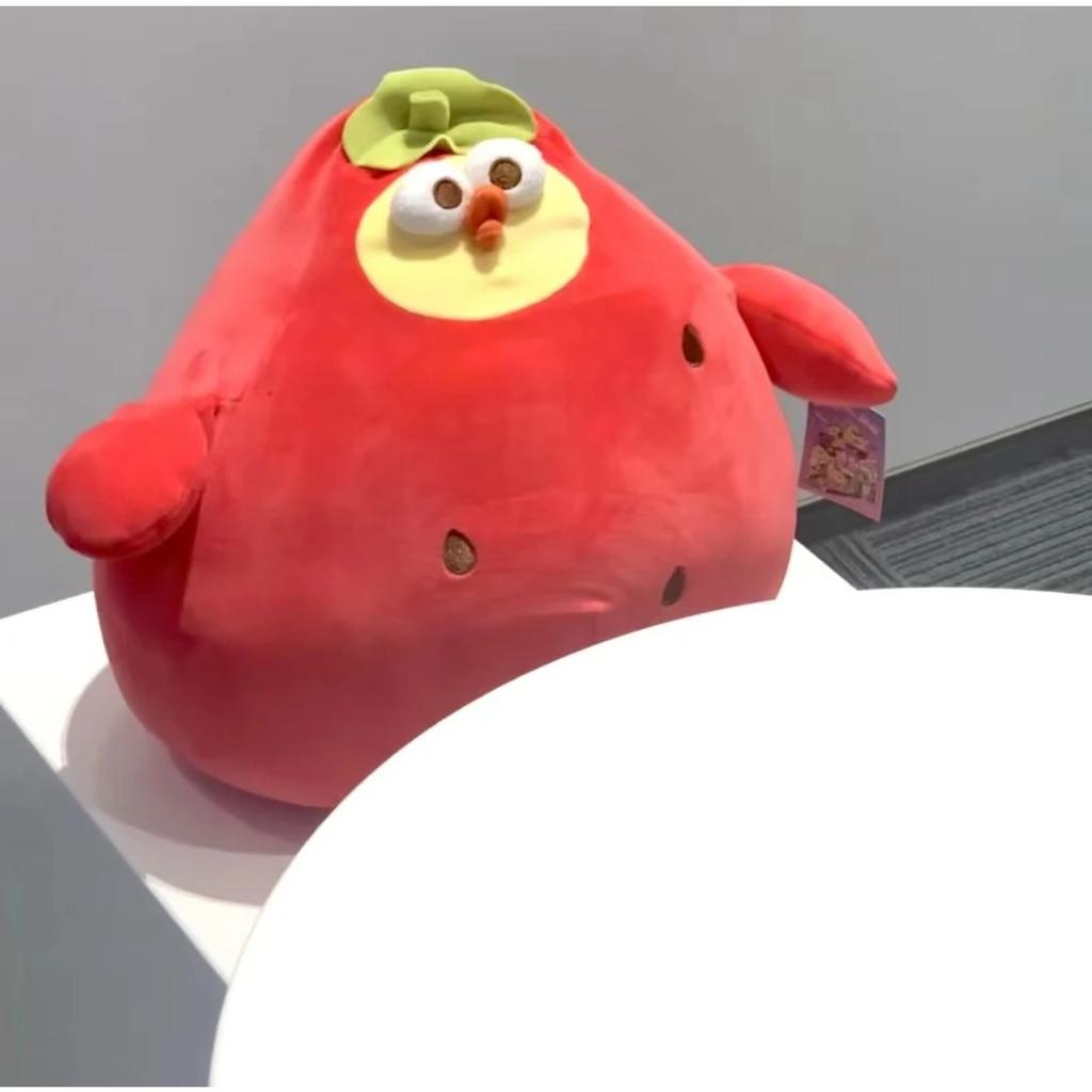 30CM Cartoon Anime Fruit Watermelon Little Yellow Chicken Plush Doll Children's Soothing Sleeping Chicken Pillow Holiday Gifts