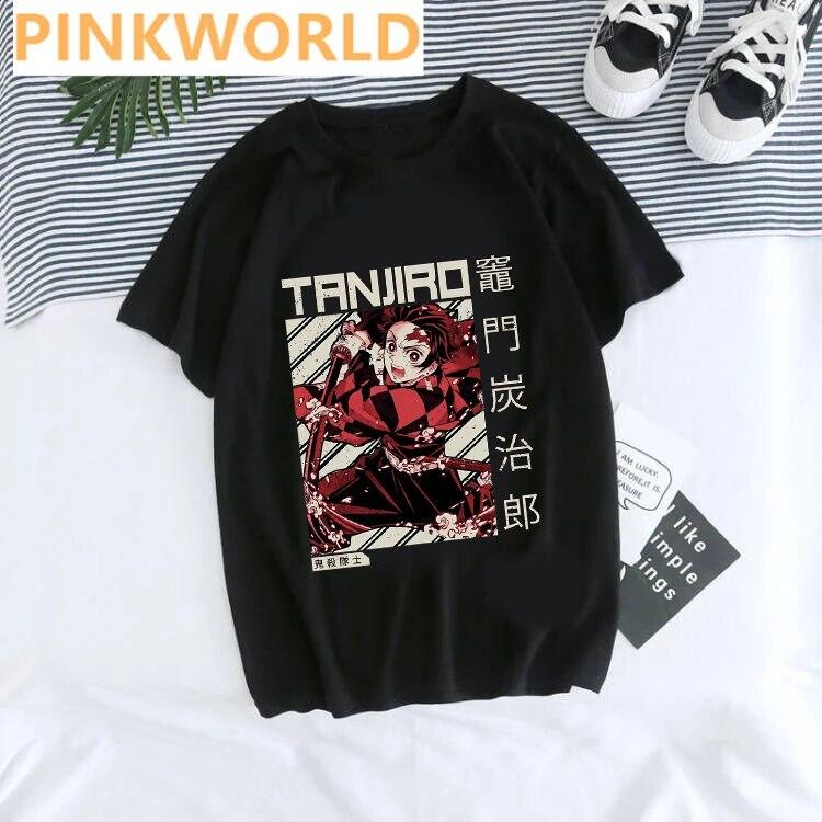 Japanese Anime Cartoon Funny Fashioin WoUnisex T-shirt Print Ladies T-shirt Casual Basis O-collar Black Shirt Short Sleeve Tshirt
