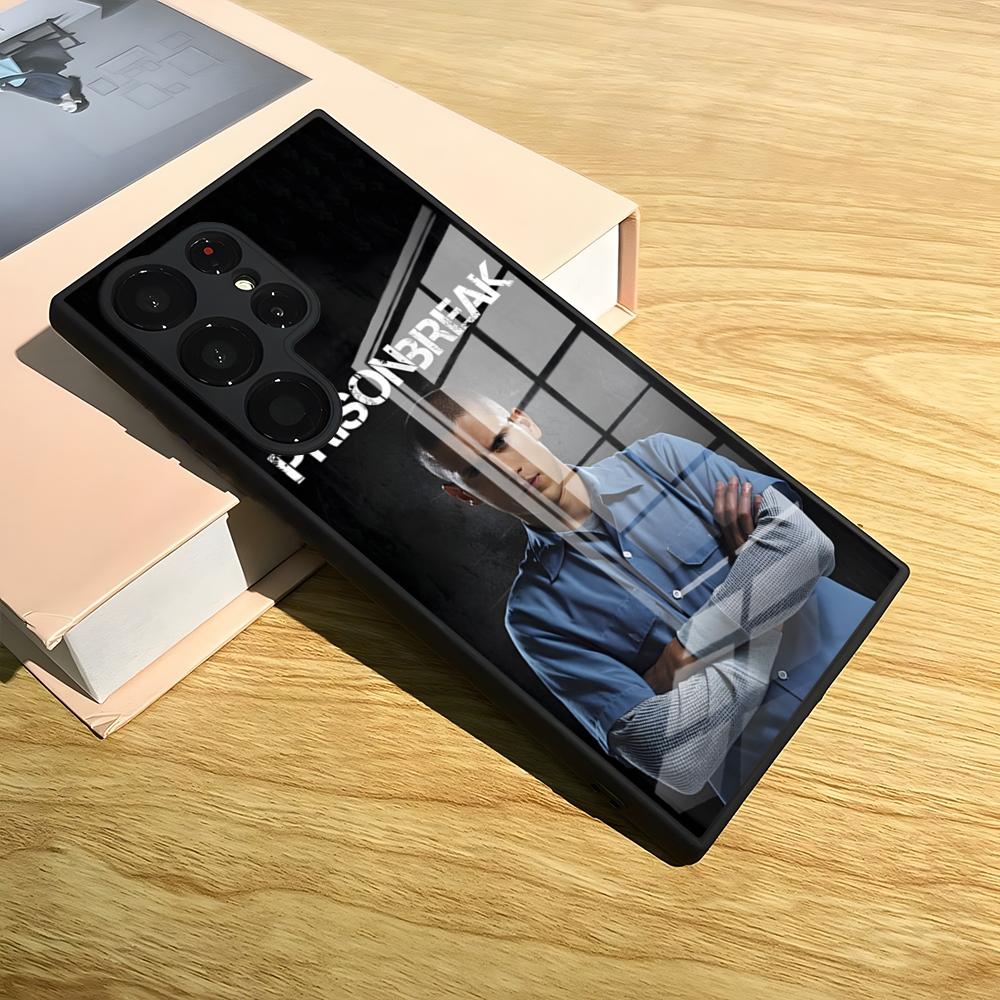 Чехол для телефона Сериал Побег из тюрьмы Для S25 Ultra Samsung S26 S24 Fe S22 S20 S23 21 Plus A54 A34 A53 A16 Стеклянная крышка
