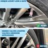 ROSON Valve Stem Caps, 4 Pack Handmade Crown Bling Crystal Rhinestone Car Wheel Tire Valve, Attractive Dustproof Car Accessories, Universal Stem Air