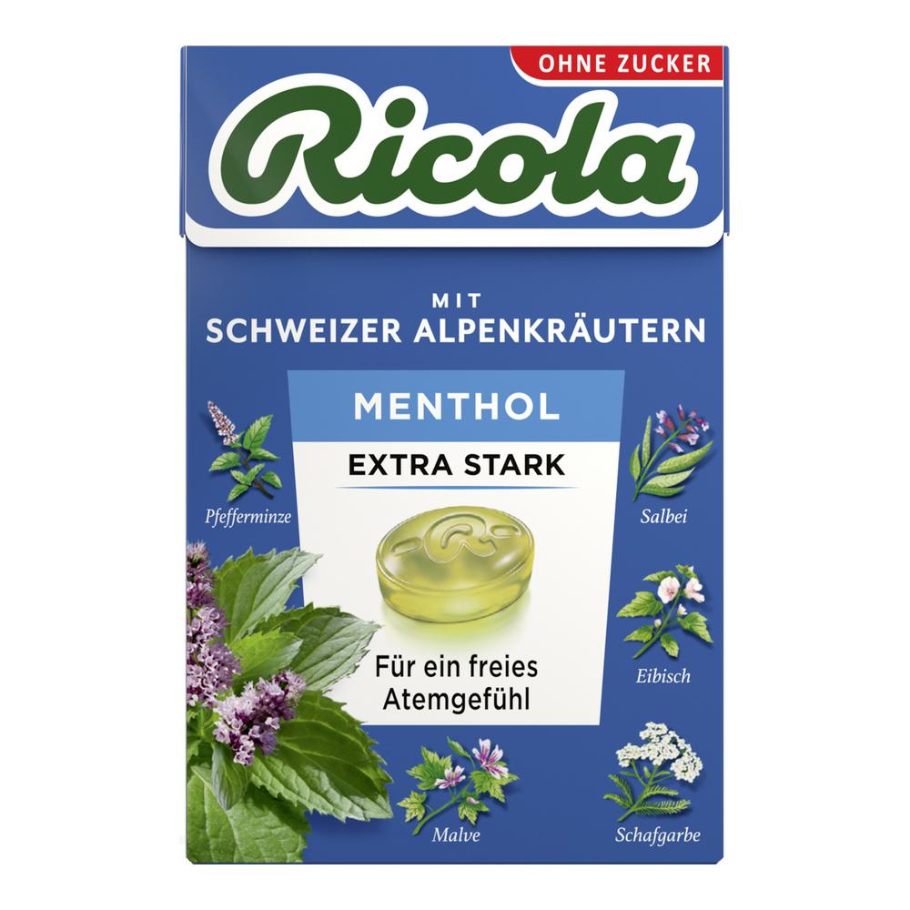 Ricola Sugar-Free Candy Menthol Extra Strong 50G