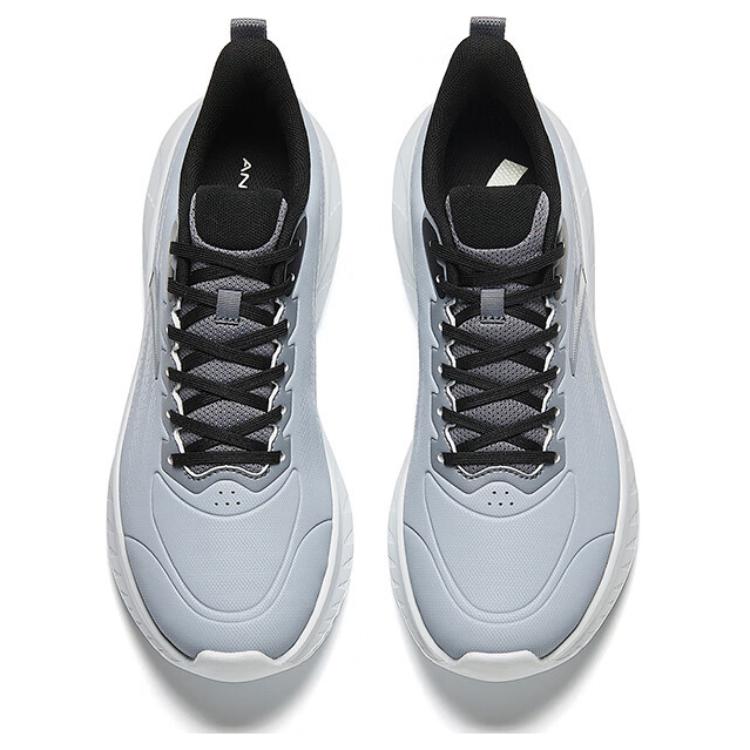 Anta Lightweight Cloud Comfortable Simple Non-Slip Wear-Resistant Low-Top Casual Running Shoes Men Sneaker Gray 112345530-5