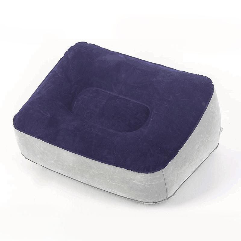 Portable Inflatable Foot Rest Air Pillow PVC Soft Foot Cushion Travel Office Under Desk Leg Elevation Relax Foot Support Pillow