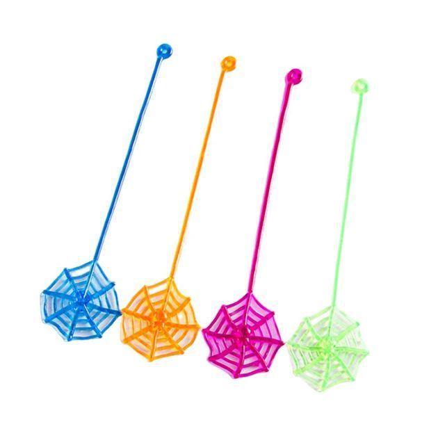 10/30Pcs Stretchable Climbing Spider Web Tricky Toys Kids Birthday Party Baby Shower Gift Rewards Halloween Carnival Party Favor