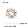 High-Grade Temperament Alloy Rhinestone Bauhinia Flower Ring Brooch Exquisite And Versatile Women'S Clothing Corsage Jewelry Pin