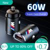 New 60W Car Charger USB Type-C Fast Charging Cigarette Lighter Accessories For BMW M X1 X3 X5 X6 X7 E30 E90 M3 E84 E83 F25