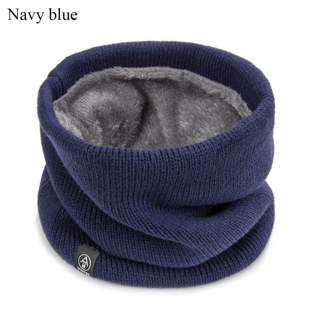 Wool Fur Neck Warmer Thickened Lining Sport Scarf Fashion Face Mask Winter