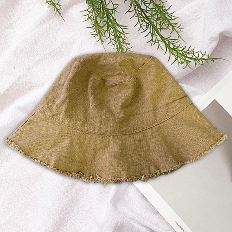 Панама с необработанным краем женская летняя шляпа с козырьком повседневная шляпа с окантовкой шляпа-ведро складная моющаяся