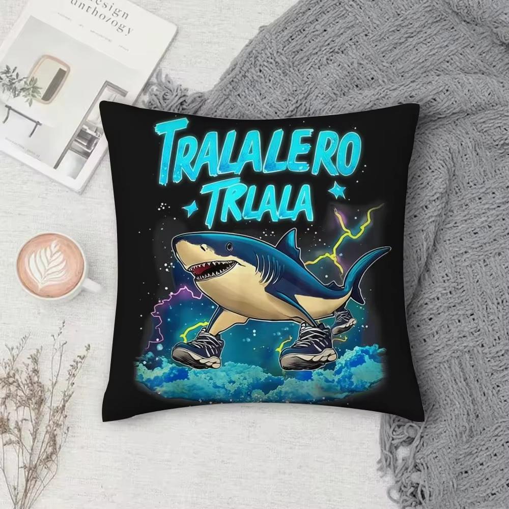 Тунг Тунг Тунг Сахур Тралало Италан Маразм Мозга Наволочка с Принтом Квадратная Подушка Спальня Комната Декоративная Наволочка