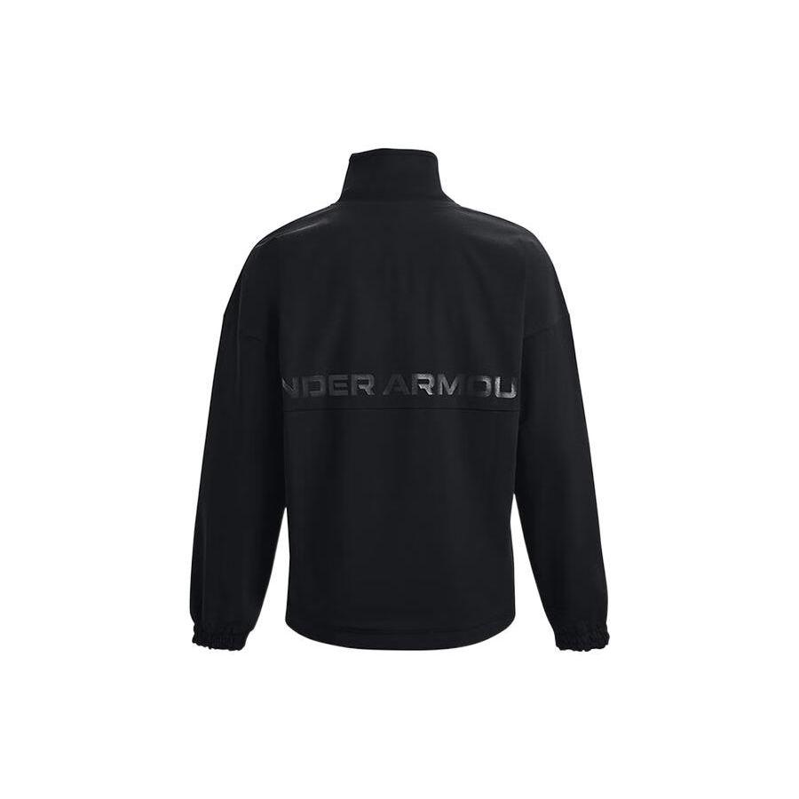 Under Armour Спортивная повседневная куртка с воротником-стойкой, женская, черная 1370738-001