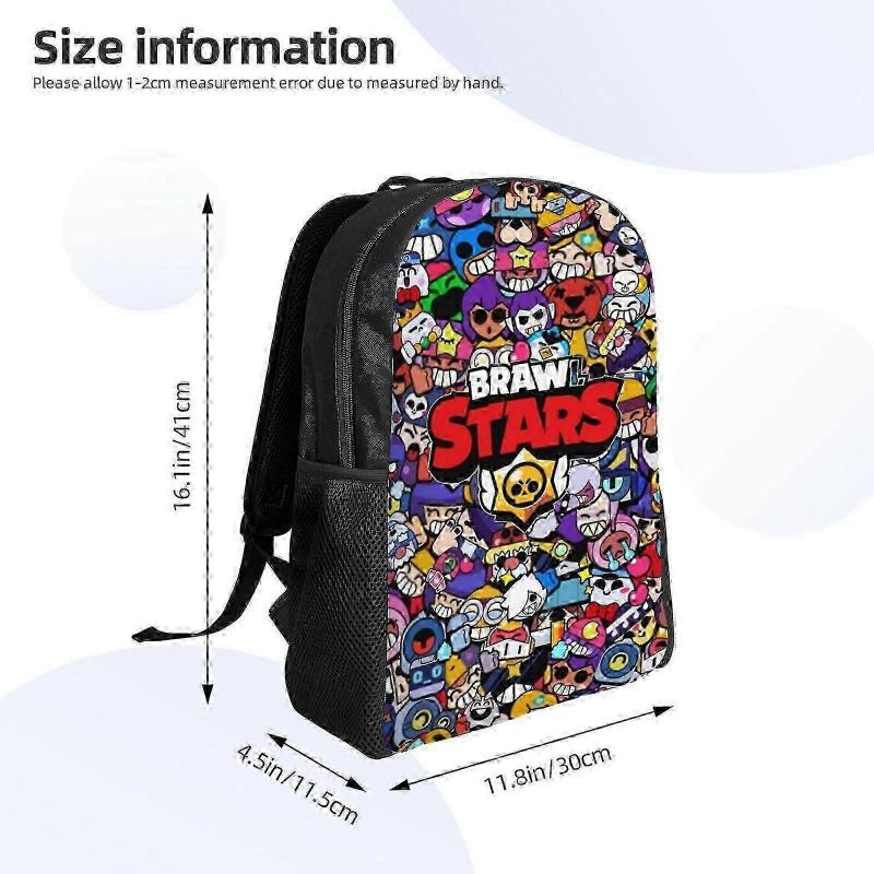 V96 Рюкзак «Мультяшные бойцы Brawl» - Водонепроницаемый рюкзак для школы и улицы для использования в Великобритании