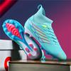 Unisex High-Tops Soccer Shoes Lace-Up Non-Slip Spikes Athletic Football Cleats for Outdoor Sports Professional Training Sneakers