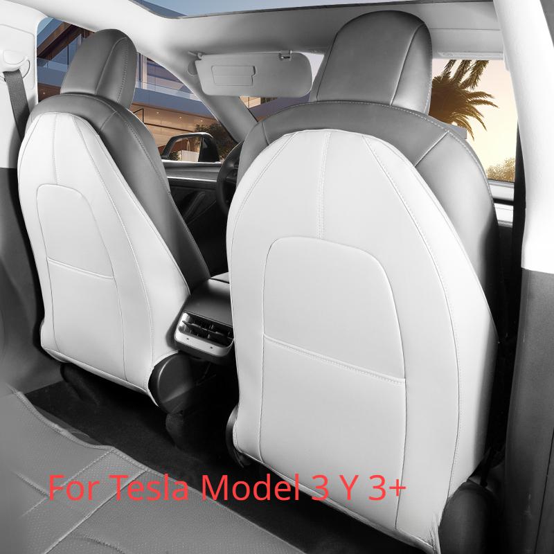 Anti Kick Pad Protector Seat Back for Tesla Model 3 Model Y Mat Child Anti Dirty Interior Accessories Trim Decoration 2021-2024
