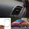 Для Kia K5 Optima 2011-2015 Хромированная сталь Консоль AC Правый вентиляционный канал рамка
