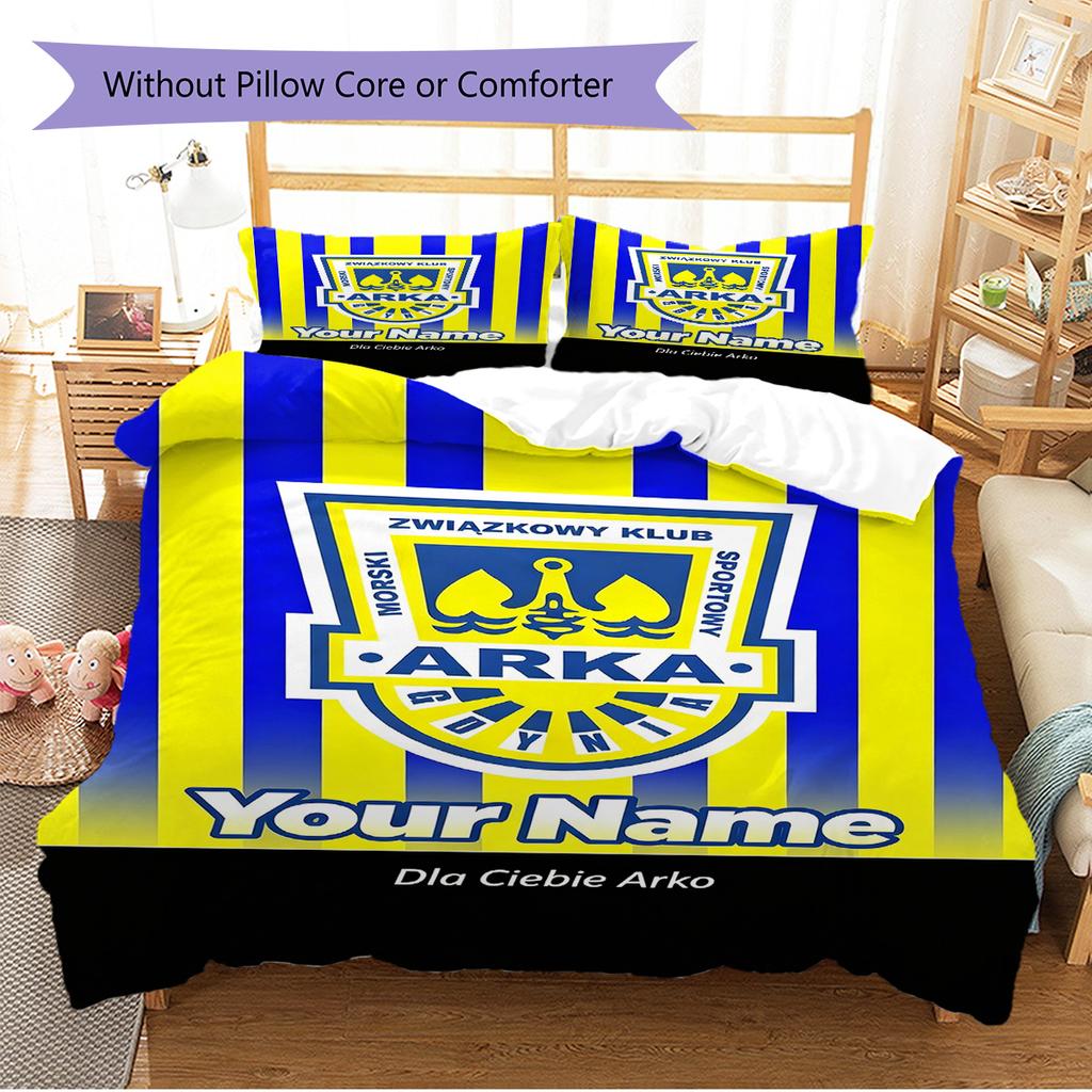 Name Custom ARKA GDYNIA TAPETA Pattern Bedding Set Quilt Cover Pillowcase Home Decor Gift (1 * duvet cover + 2 * pillowcase, without core)