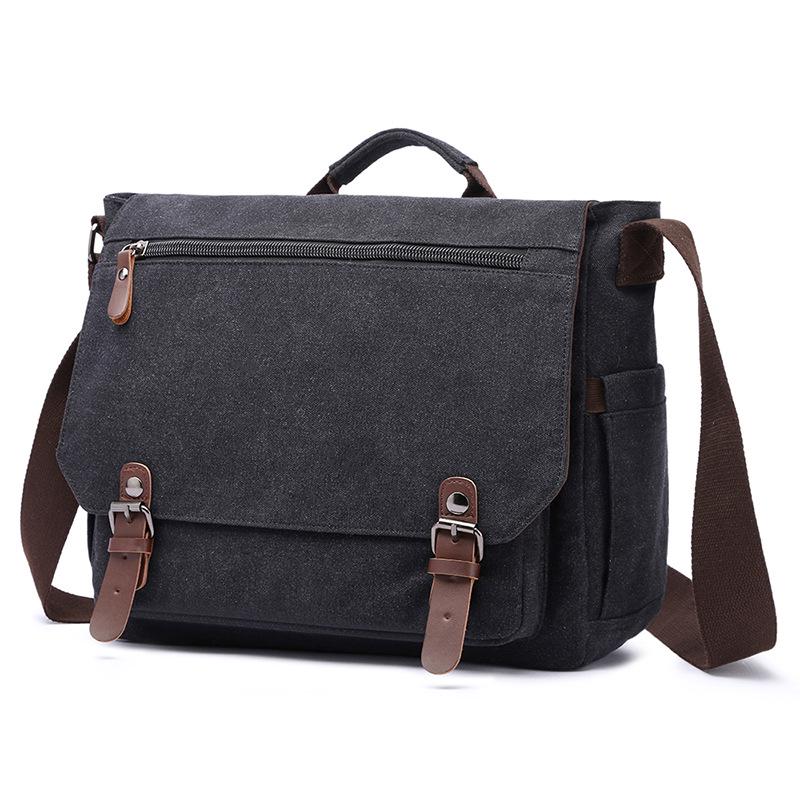 TS JYL laptop bag,Canvas Crossbody Bag Large Business Laptop Handbag