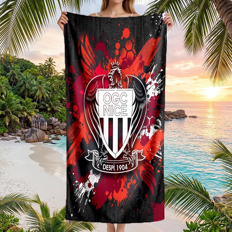 OGC Nice FC print Quick Dry Beach Towel Microfiber Absorbent Portable Travel Swimming Towel