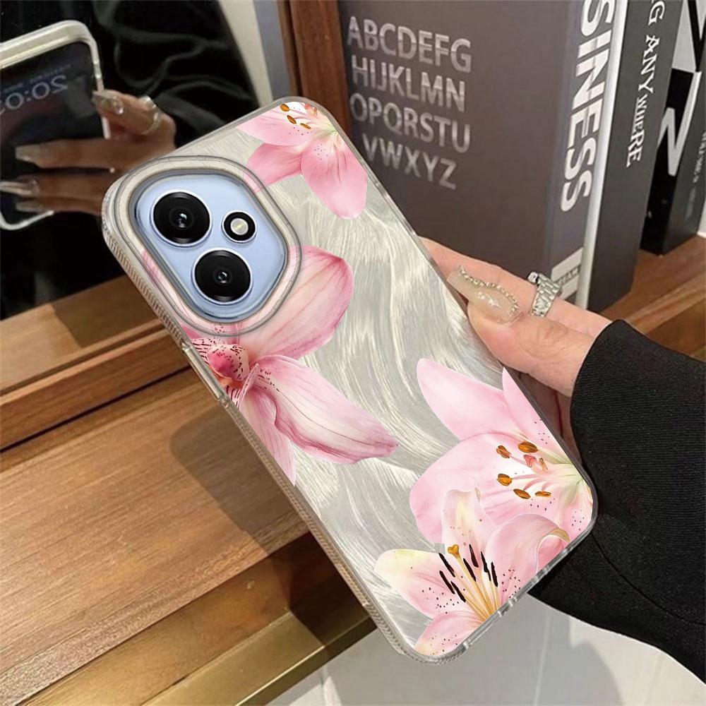 Чехол-накладка с принтом 'Розовый цветок лилии' для Honor 400 Lite 200 Pro X9c X7c X8b X9b X8c X9a 90 Smart X6c X6 X7b X8a X7d