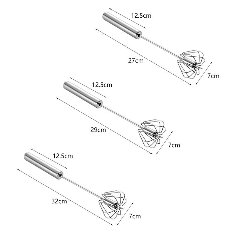 304 Нержавеющая сталь венчик для яиц полуавтоматический взбиватель яиц ручной миксер самовращающийся мешалка для яиц кухонные принадлежности инструменты для яиц