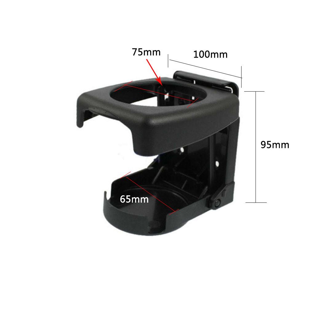 Margot Black Universal ABS Auto Car Mount Drink Bottle Cup Holder Beverage Stand Rack