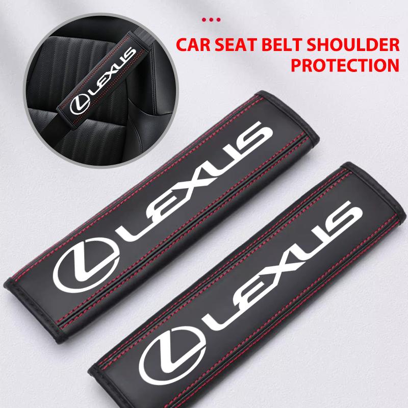1/2PCS Car Seat Belt Safety Belt Shoulder Cover Auto Accessories For Lexus RX350 IS250 CT200h ES250 ES300h NX300h IS200 GS300OQ9