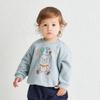 MIKIHOUSE HOT BISCUITS Sweatshirt for Boys and Girls, Storm Blue, 100cm, 73-5602-689
