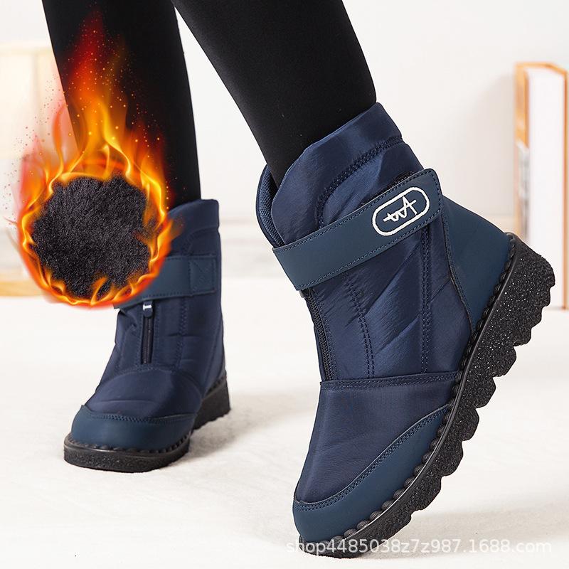 36-45 ярдов Большие зимние ботинки Женские хлопковые ботинки, устойчивые к холоду Женские ботинки большого размера Обувь из хлопка