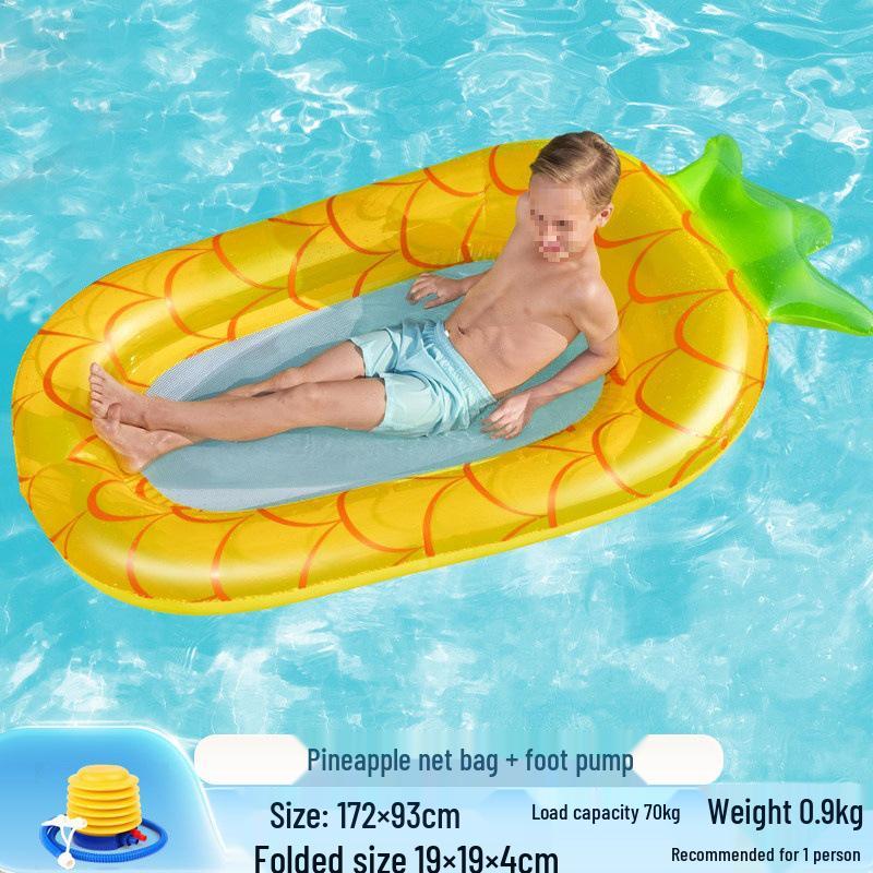 Inflatable Pineapple Cactus Watermelon Pizza Rainbow Pool Float Set