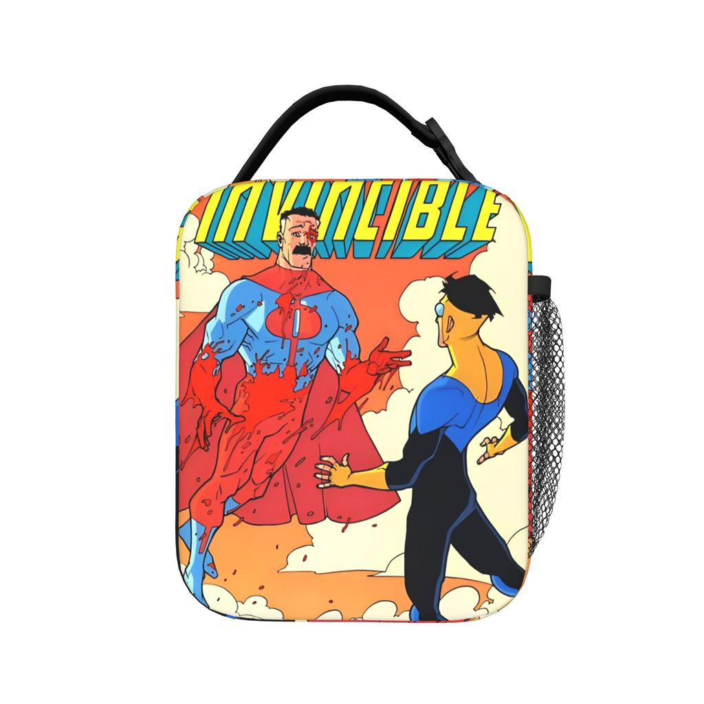 Omni Man Vs Invinci-bles Insulated Lunch Bag Cooler Bag Meal Container Portable Lunch Box Tote Food Handbags Work Picnic
