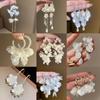GemChic Women's Earrings Ear Stud Needle Imitation Gem Pearl Petal Tassel Earrings Sweet Earrings  Birthday Christmas Jewelry Gift